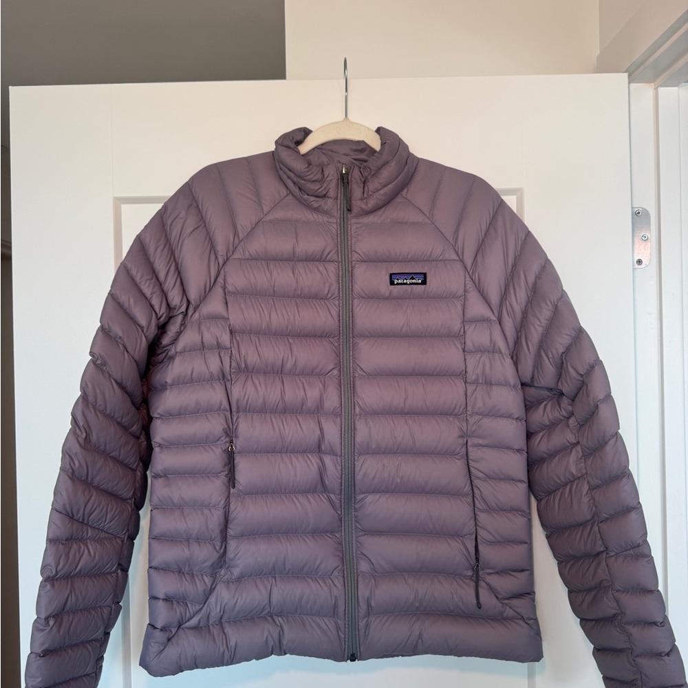 Patagonia Quilted Jacket in Dusty Lavender Gray
